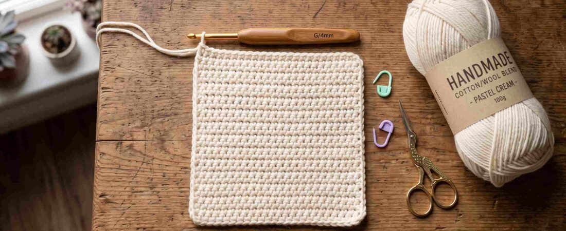Learn to Crochet Step by Step: Make a Neat First Swatch