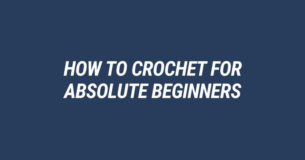 Sketch of beginner crochet supplies: yarn ball, hook, scissors, yarn needle, and stitch markers.