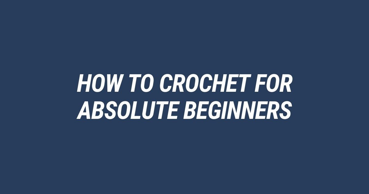 Sketch of beginner crochet supplies: yarn ball, hook, scissors, yarn needle, and stitch markers.